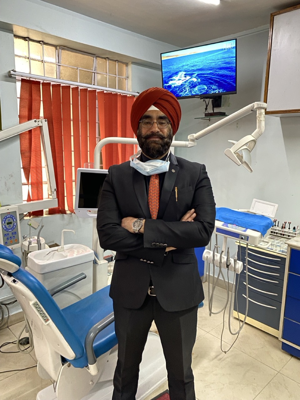 Dr. Kamaljeet Singh Sehdave in Treatment Room